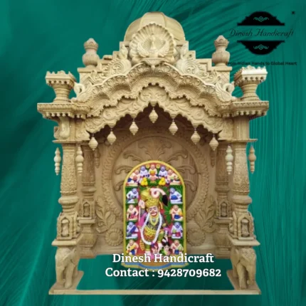 Sevan Wood Pooja Mandir for Home – Premium Handmade Wooden Temple | Dinesh Handicraft