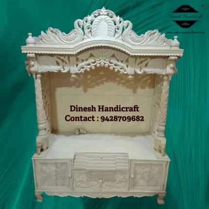 Sevan Wood Pooja Mandir for Home – Premium Handmade Wooden Temple | Dinesh Handicraft