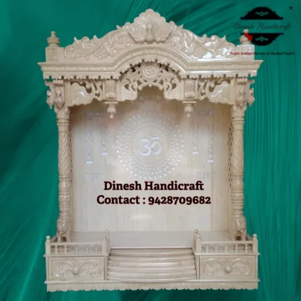 Sevan Wood Pooja Mandir for Home – Premium Handmade Wooden Temple | Dinesh Handicraft