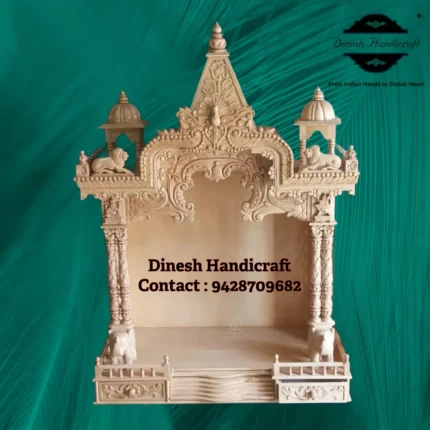 Sevan Wood Pooja Mandir for Home – Premium Handmade Wooden Temple | Dinesh Handicraft