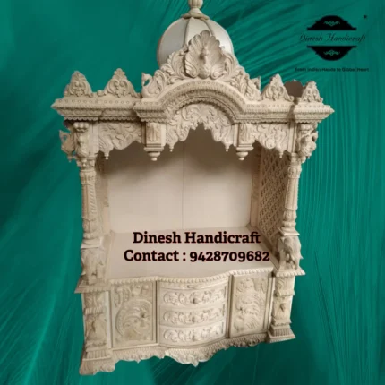 Sevan Wood Pooja Mandir for Home – Premium Handmade Wooden Temple | Dinesh Handicraft