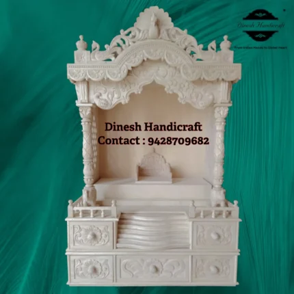 Sevan Wood Pooja Mandir for Home – Premium Handmade Wooden Temple | Dinesh Handicraft